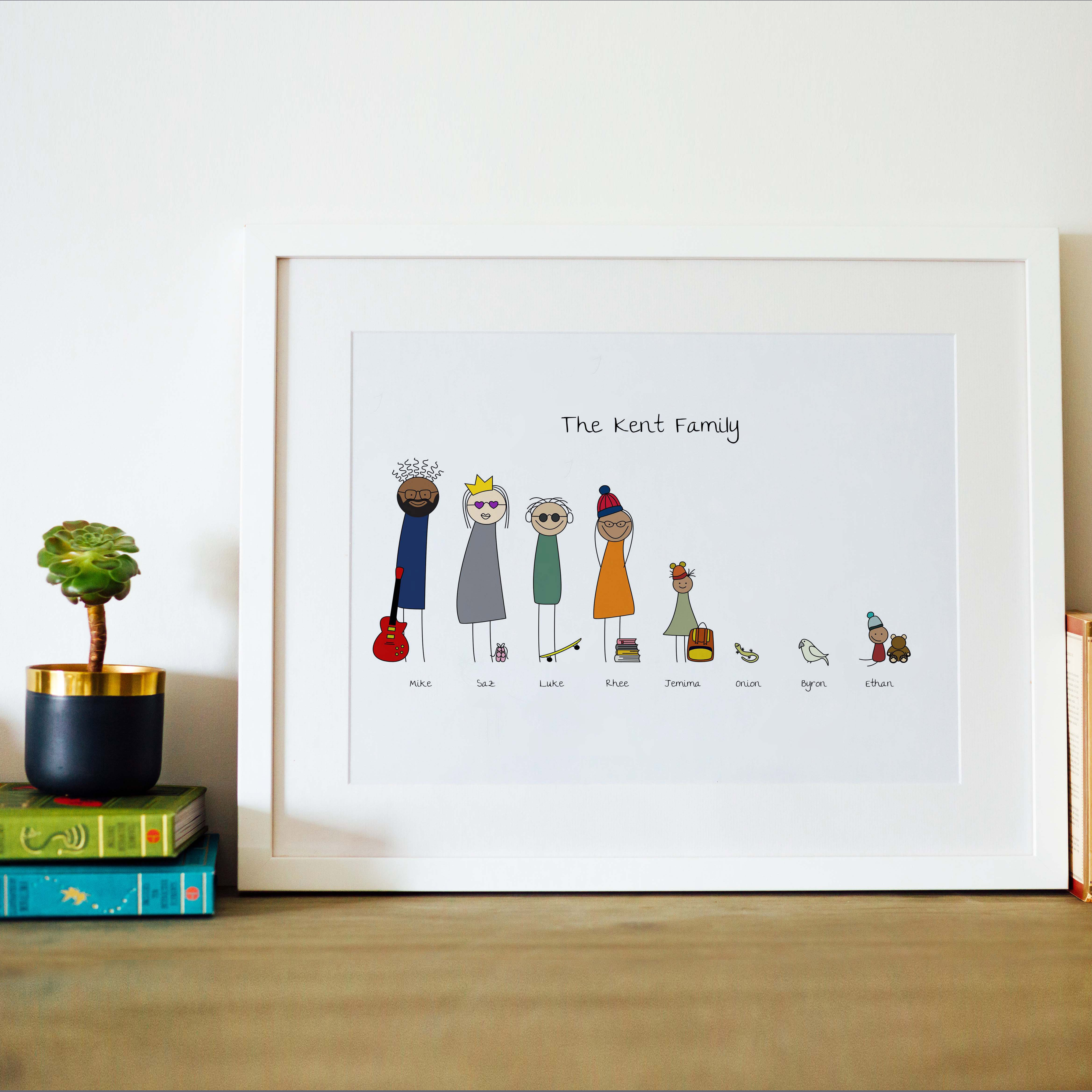 Wall Hangings Home & Living CUSTOM FAMILY PORTRAIT Prints wall Art ...